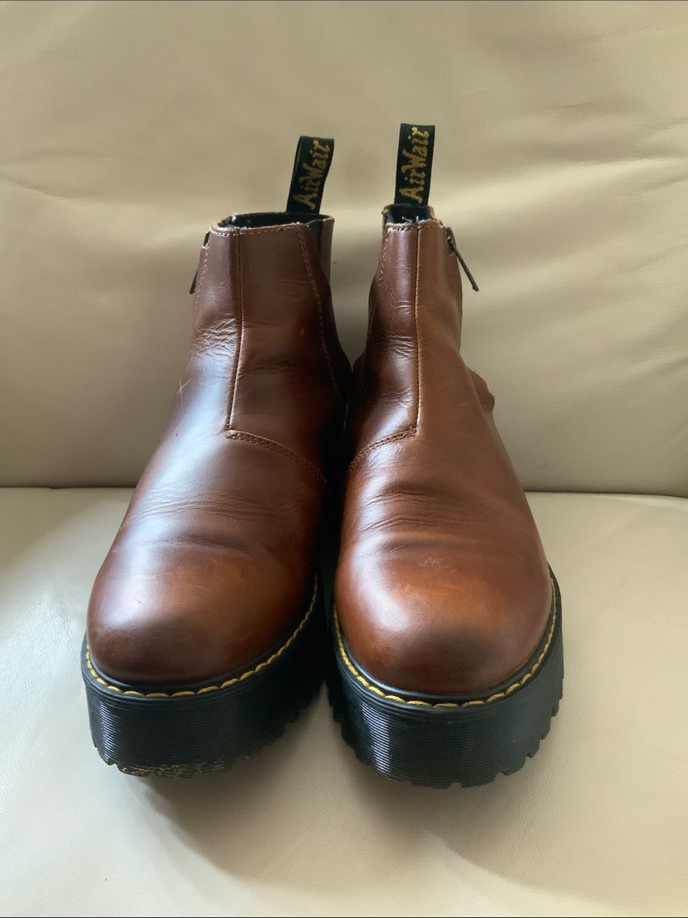 Dr. Martens Rometty II ankle zipper chukka Boots. Minor cosmetic issues. Sz. 9.